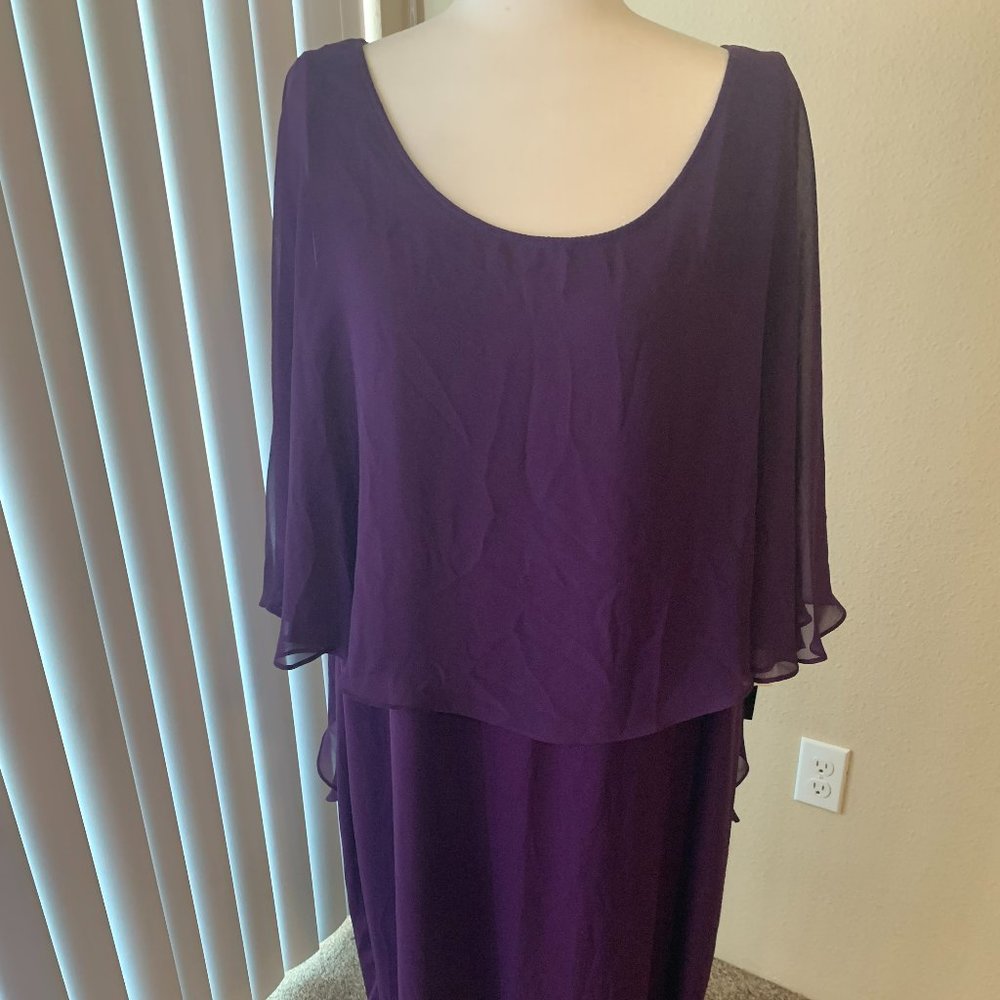 Elegant purple dress